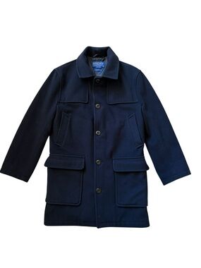 Pendleton Wool Cashmere Trenton Coat Navy Size Small